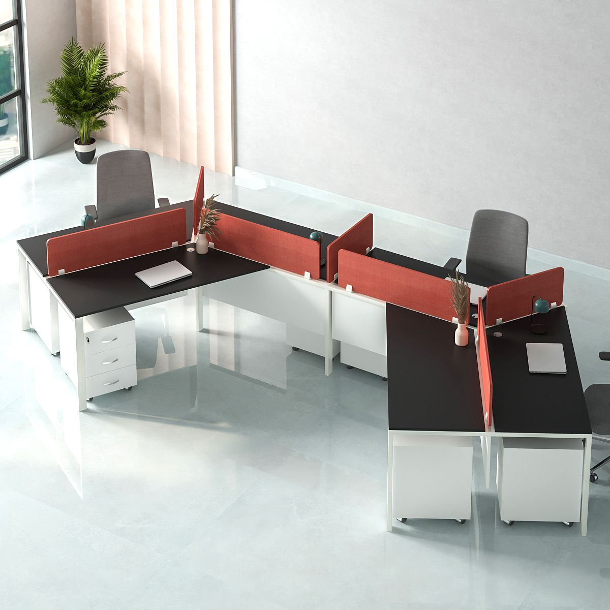 Office layout with the product