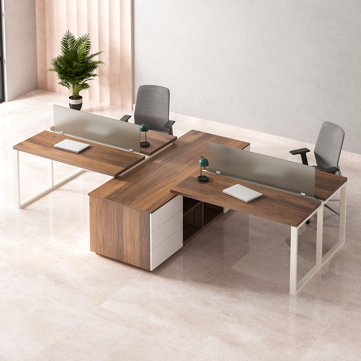 Office layout with the product
