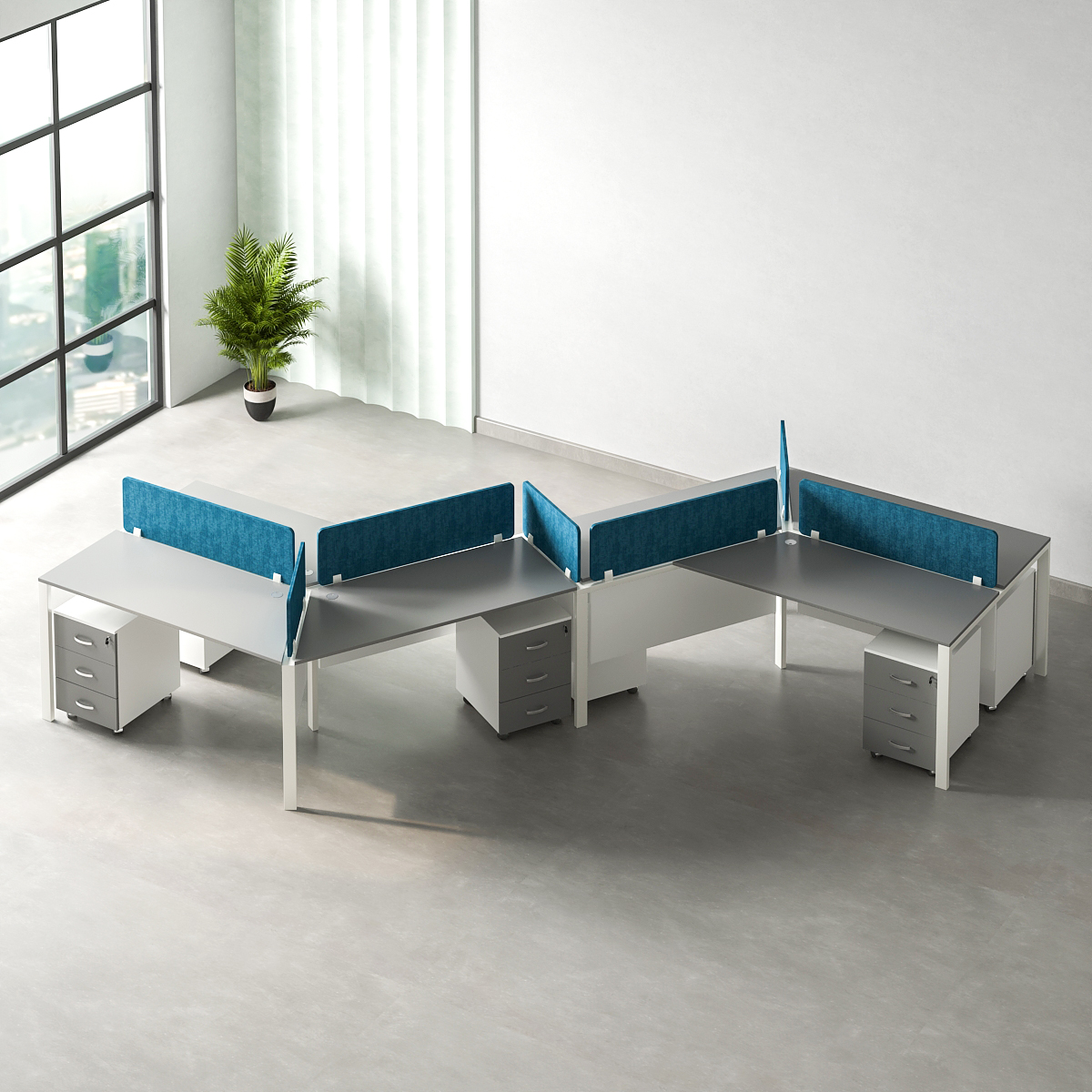Office layout with the product