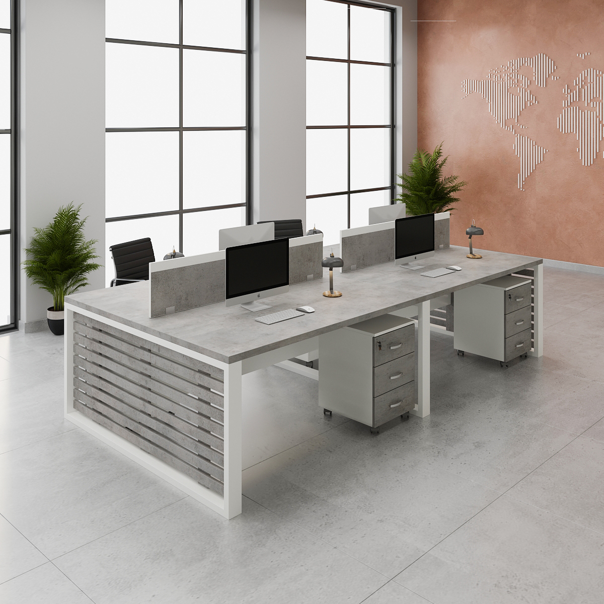 Office layout with the product