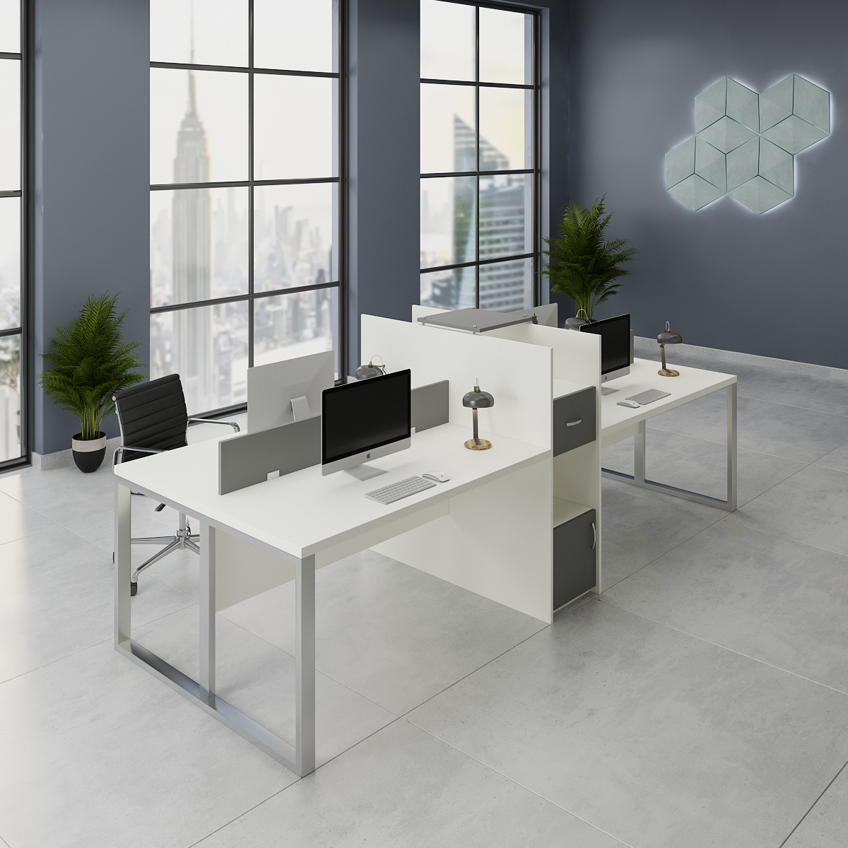 Office layout with the product
