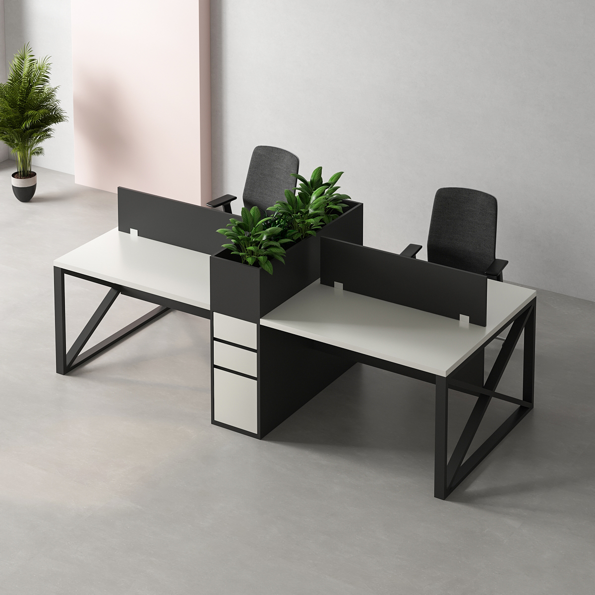 Office layout with the product