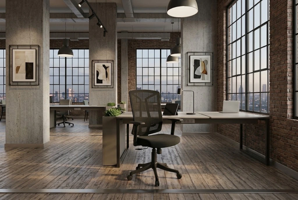 Office layout with the product