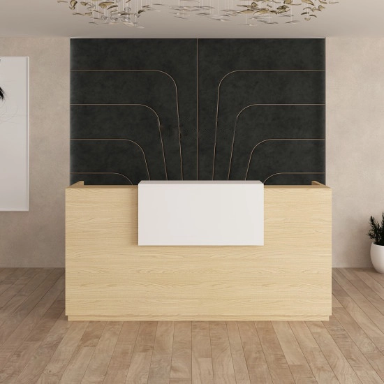Blanc Reception Desk